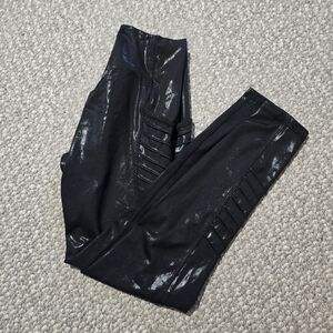 BuffBunny Glossy Black Leggings